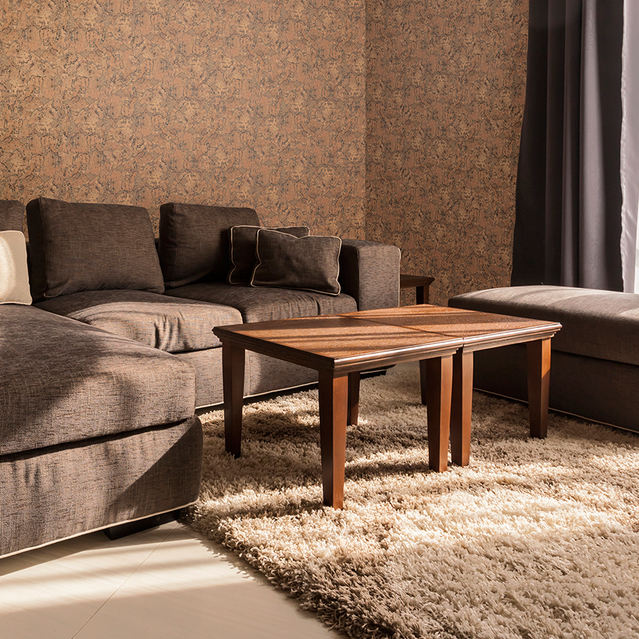 Пробковая стеновая панель Corkstyle Wall Design Monte Nat 600×300×3 фото в интерьере